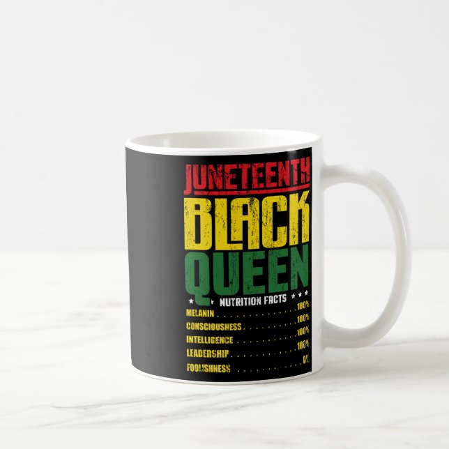 Svart drottning Nutritional Facts Melanin W Kaffemugg (Höger)