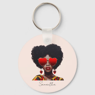 Svart drottning Rocking Heart Shades Nyckelring