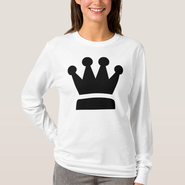 Svart drottning tee (Framsida)