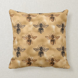 Svart drottningsbin på Guld Kudde