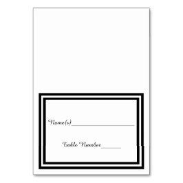 Svart dubbla - eskorteringskort bordsnummer