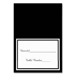 Svart dubbla - eskorteringskort bordsnummer