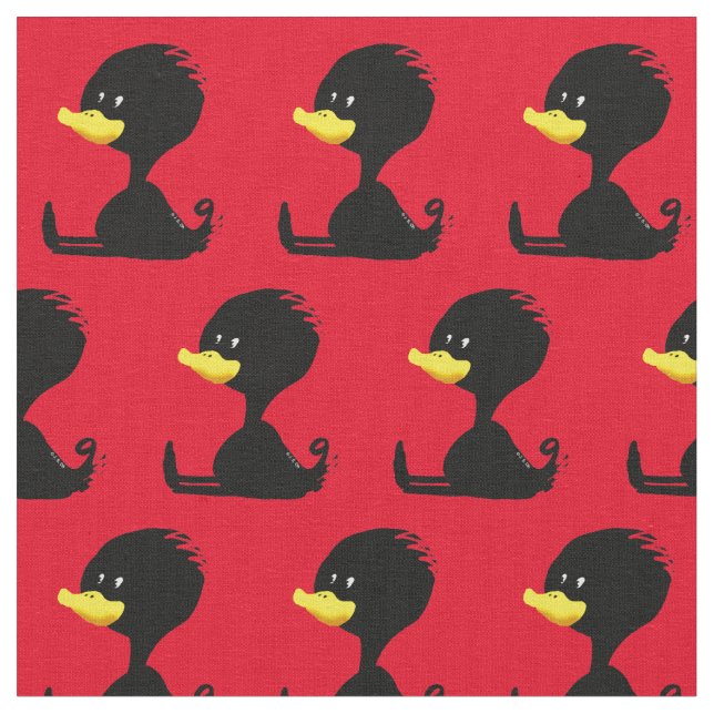 Svart ducky tyg (Närbild)