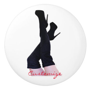 Svart duk, lårhögt, tunn_kur knopp