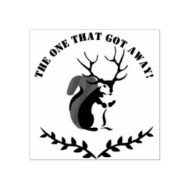 Svart ekorre med tio punkters Antler Stämpel