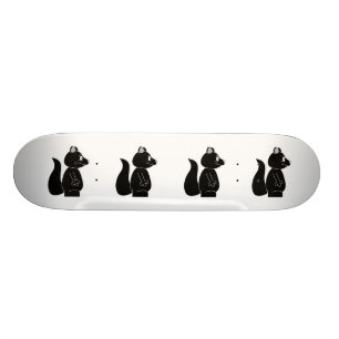 Svart ekorre. skateboard bräda 21,5 cm