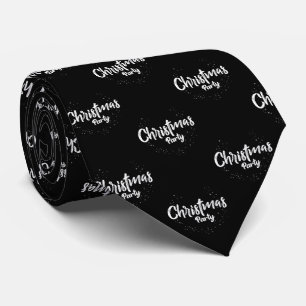 Svart elegans jul Neck Tie Slips