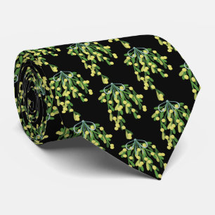 Svart elegans Julmistletoe Slips
