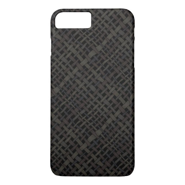 Svart Elegant av rostfritt väv Case-Mate iPhone Skal (Baksida)