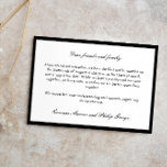 Svart Elegant bruten Förlovning avbruten Bröllop Inbjudningar<br><div class="desc">Annullering av elegant och minimalistiskt bröllop för att informera gästerna om att bröllop inte längre kommer att ske med elegant black typsnitt mot en vit bakgrund och en svart och grått gräns. Brutet meddelande om förlovning i en enkel elegant.</div>