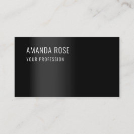 Svart Elegant för minimalism av professionell Visitkort