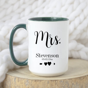 Svart Elegant, fru Make Wife Bröllop par Mugg