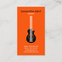 Svart elegant gitarrmusiker för basist