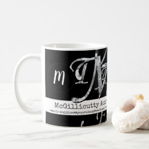 Svart elegant Leting for Business Anpassningsbar Kaffemugg