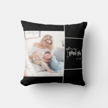 Svart Elegant Mamma Lade Till Ett Foto