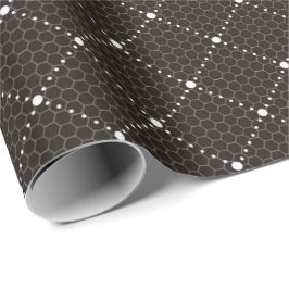 Svart Elegant, minsta Snöre-vita lattice-kompileri Presentpapper
