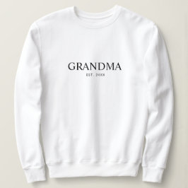 Svart Elegant Modern Mormor T Shirt