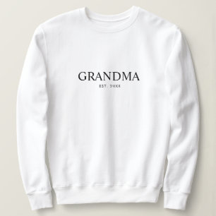 Svart Elegant Modern Mormor T Shirt