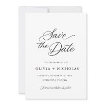 Svart Elegant Modern Script Calligraphy