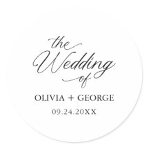 Svart Elegant Modern Script Calligraphy