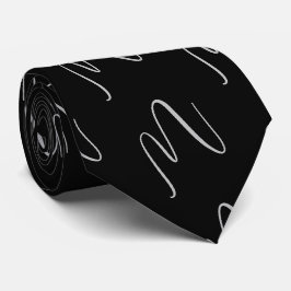 Svart Elegant Skrift Slips