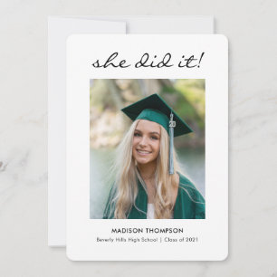 Svart Elegant-skriptcalligrafi Studenten-foto Meddelande