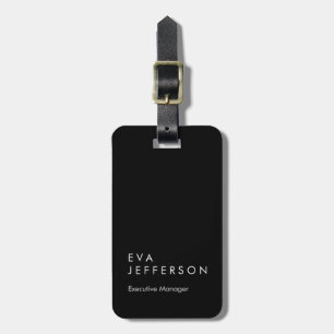 Svart elegant - unik modern minimalistisk bagagebricka