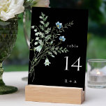 Svart Elegant Watercolor Wildblommor Bröllop Bordsnummer<br><div class="desc">Det här bordsnumret i bröllop har vackra,  handmålade,  vildblommor som ordnats som en bukett,  perfekt för vår,  sommar eller fallbröllop. Om du vill ha en mer avancerad anpassning av den här designen klickar du på BLUE DESIGN VERKTYG ovan! Matchande objekt är också tillgängliga.</div>