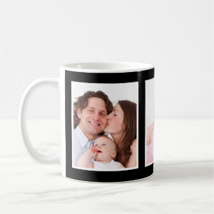 Svart eller Anpassningsbar Färg 3 Porträtt foto Kaffemugg