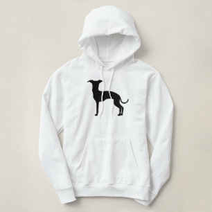 Svart (eller din färg) italiensk mops Siluett T Shirt