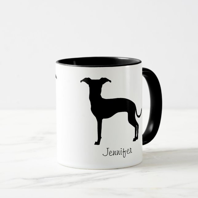 Svart (eller någon annan Färg) Iggy Silhouette & N Mugg (Framsida höger)