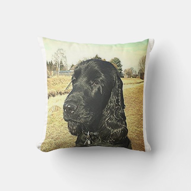 svart English_Cocker_Spaniel.png Kudde (Framsida)