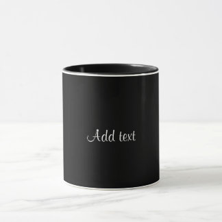 Svart, enkel elegant mugg