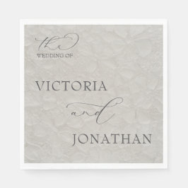 Svart, enkel Elegant Pappersservett