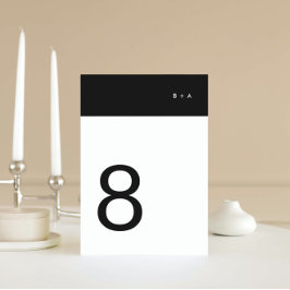Svart, enkel, modern, modern, Rand-Elegant Bordsnummer