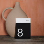 Svart, enkel, modern, modern, Rand-Elegant T Bordsnummer<br><div class="desc">*del av en samling</div>