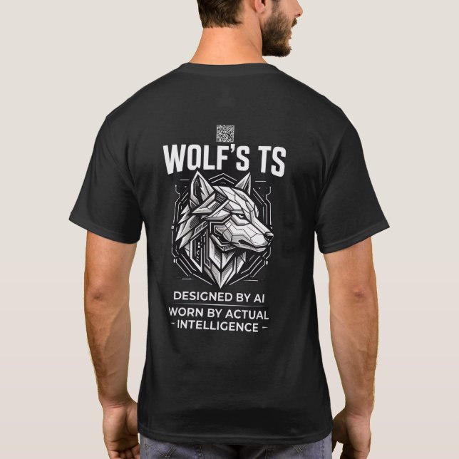 Svart Enkel T-shirt (Baksida)