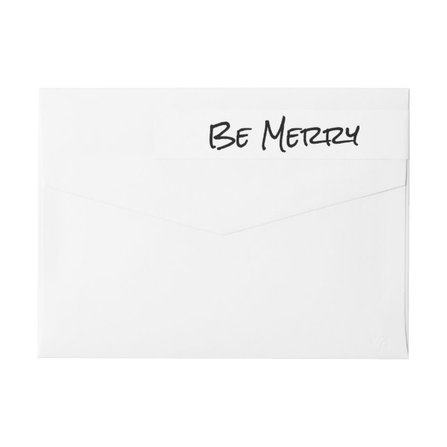 Svart, enkelt skript, var ärliga Helgdag etiketter (Baksidan)