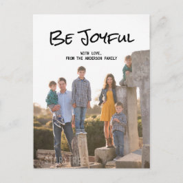 Svart enkelt skript var Glatt fotovykort Vykort