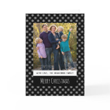 Svart enkelt softopapport för fotoutfoto-hälsning