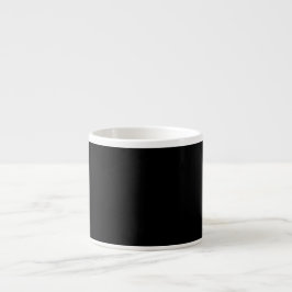 Svart espressomugg Minimalistisk keramisk kaffekop