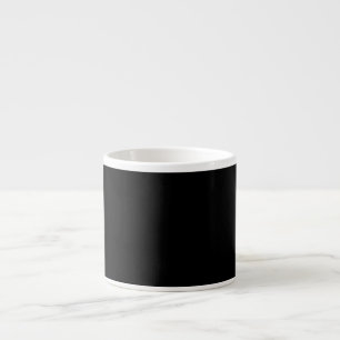 Svart espressomugg Minimalistisk keramisk kaffekop