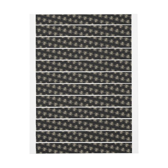 Svart etikett Bees Tamper-Proof Seal (Ark)