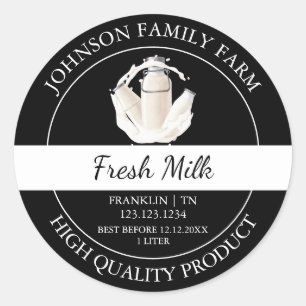 Svart etikett Farm Fresh Mjölk
