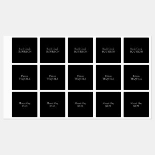 Svart etikett för alkoholmärkning och Anpassningsb