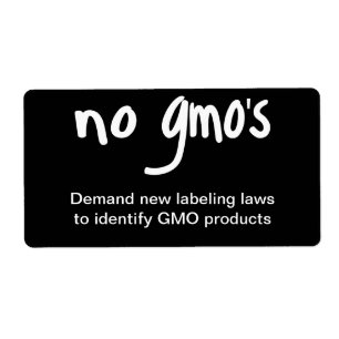 Svart etikett för att främja GMO Fraktsedel