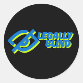 Svart etikett för laglig Blind