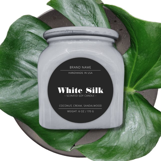 Svart etikett för ljusproduktsförpackningar (Skapare uppladdad)