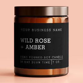 Svart etikettmärkning för naturligt ljus mat etiketter