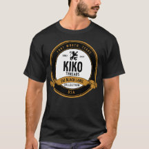 Svart etikettsamling för Kiko-tråd